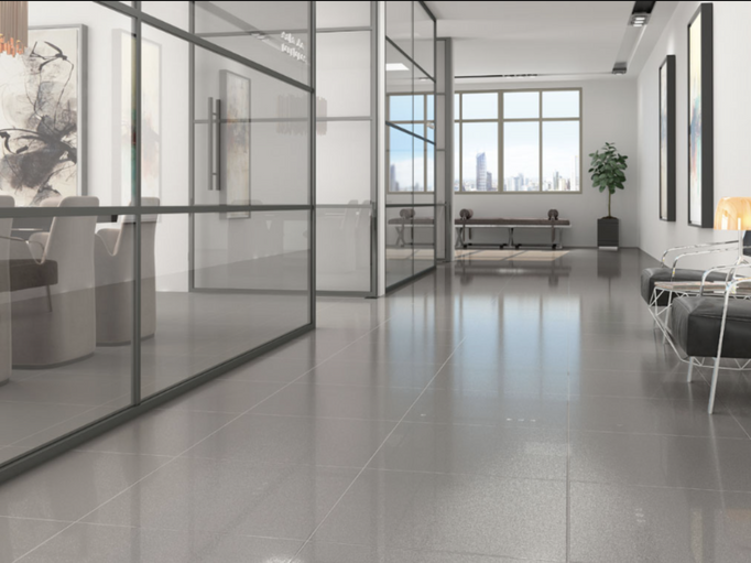 Dlaždice opice. Wall-Pogato Grey Lappato 80x80 Imitace šedý kámen