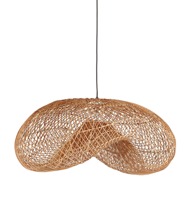 Lampa 81x56cm BOLZANO Kiana Rattan beżowy