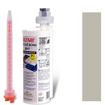 AKEMI COLOUR BOND 6min , KOLOR  KREMOWY cream CC 1670 47068 żywica , klej do kamienia 250ml / 280g