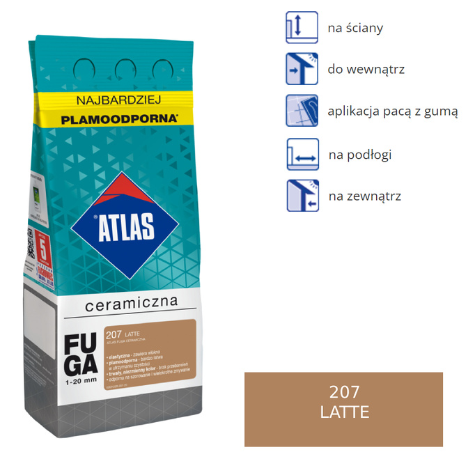 Atlas Ceramic Fuga - 207 Latte 2kg