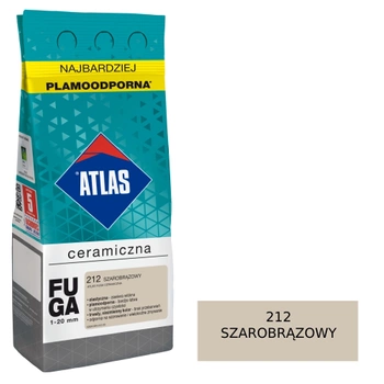 ATLAS FUGA CERAMICZNA - 212 szarobrązowy 5kg