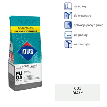 Atlas keramická fugue - 001 bílá 2 kg