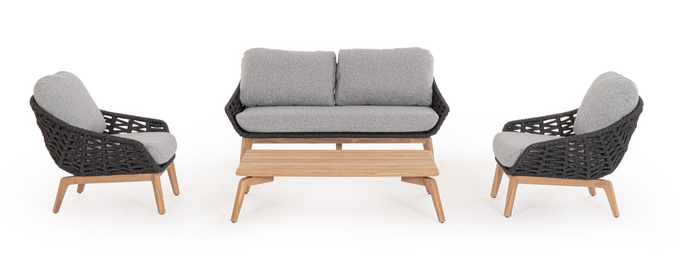 BOLZANO Sofa 2-3 osobowa Tivoli drewno szary