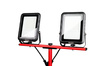 Reflektor Led stojący ze statywem w pokrowcu 2x50W PRO-LD723