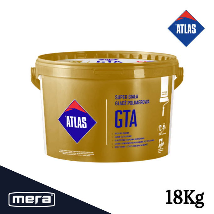 Atlas GTA Super White Polymer Smooth 18 kg