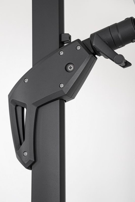 Parasol ogrodowy 3m x 3m BOLZANO Arrito aluminium szary