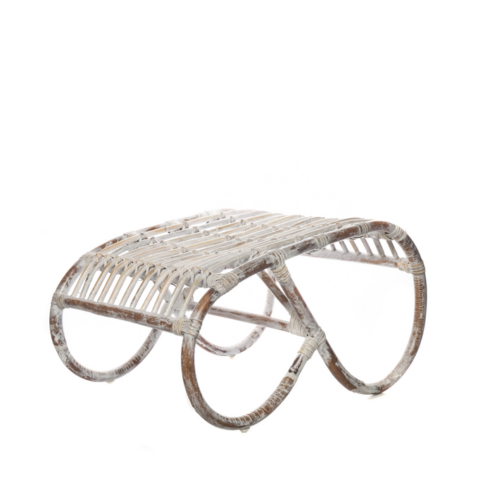 Rattan Foowrest Cannes White otře