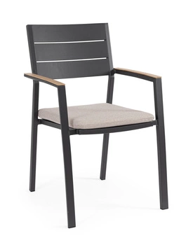 Krzesło ogrodowe BOLZANO Zefiro aluminium antracyt