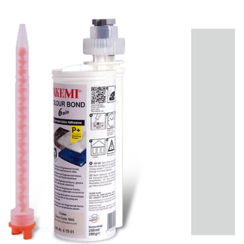 AKEMI COLOUR BOND 6min , KOLOR  KREMOWY cream CC 1660 47067 żywica , klej do kamienia 250ml / 280g