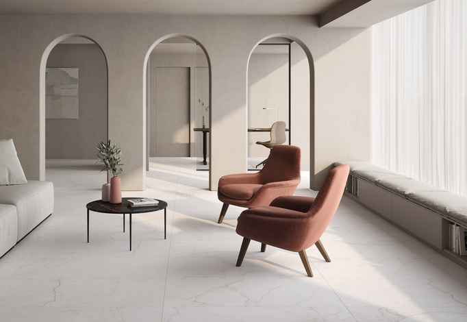 Płytka ścienno-podłogowa 60x120 imitacja marmuru biały