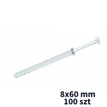 RIGIPS kołek wbijany z kapturkiem 8x60mm 100szt