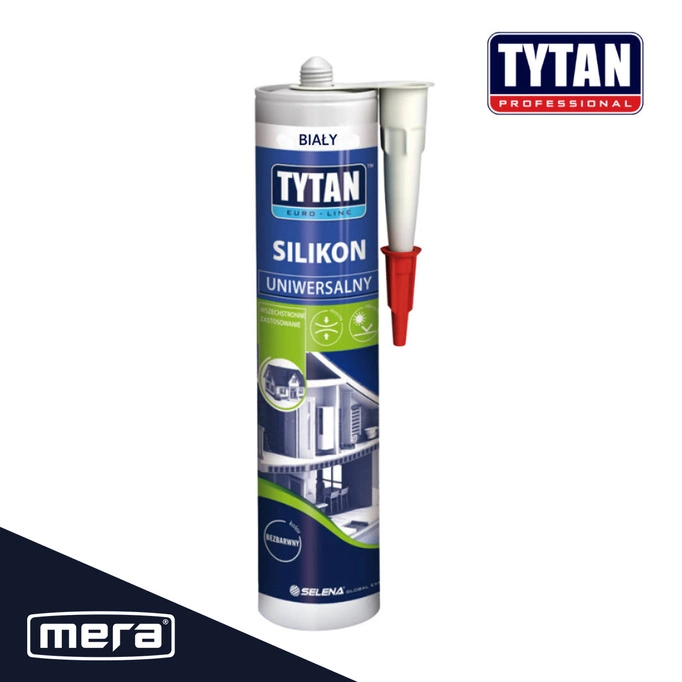 Tytan silikon uniwersalny Euro-Line biały 280 ml