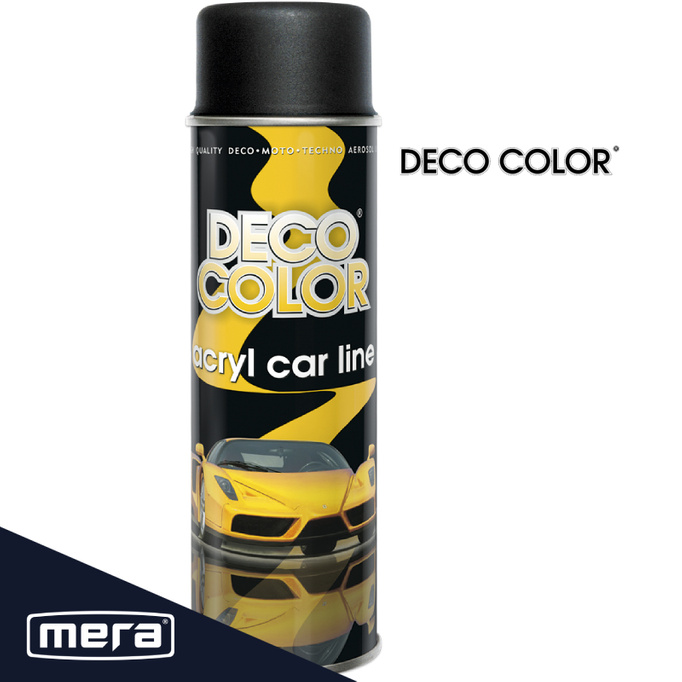 Spray Deco Color lakier akrylowy czarny mat 500ml 20470