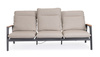 BOLZANO Sofa 3 osobowa Massimo aluminum beż | antracyt