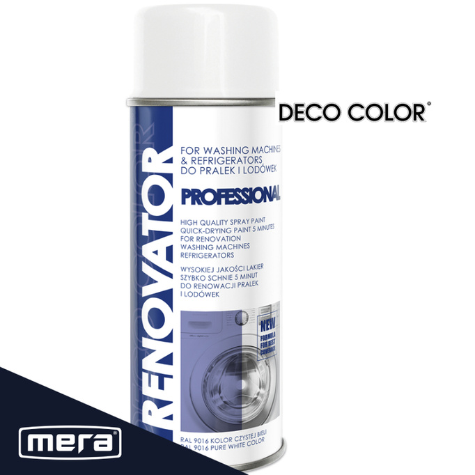 Spray Deco Color renowator do AGD pralek /lodówek biały RAL9016 400ml