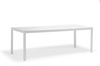 Stół ogrodowy LOOP 220×90cm prostokątny biały aluminium