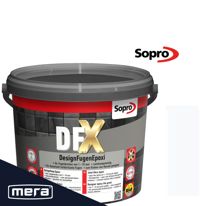 Design Sopro DFX 10 bílých epoxidových fugue 3kg 1201