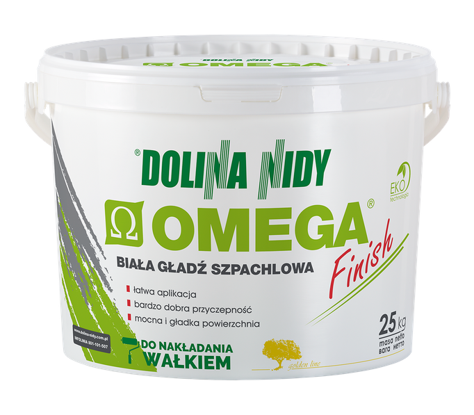 OMEGA FINISH DOLINA NIDY biała gładź szpachlowa 25kg