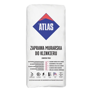 Atlas zaprawa murarska z trasem DO KLINKIERU szara 25kg