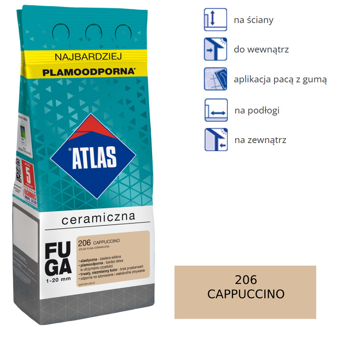 Atlas Ceramic Fugue - 206 Cappuccino 5 kg