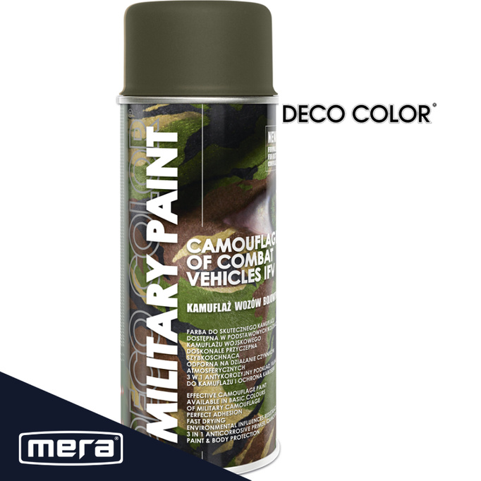 Spray Deco Color Vojenská barva RAL7013 Hnědá uniforma 400ml 287013