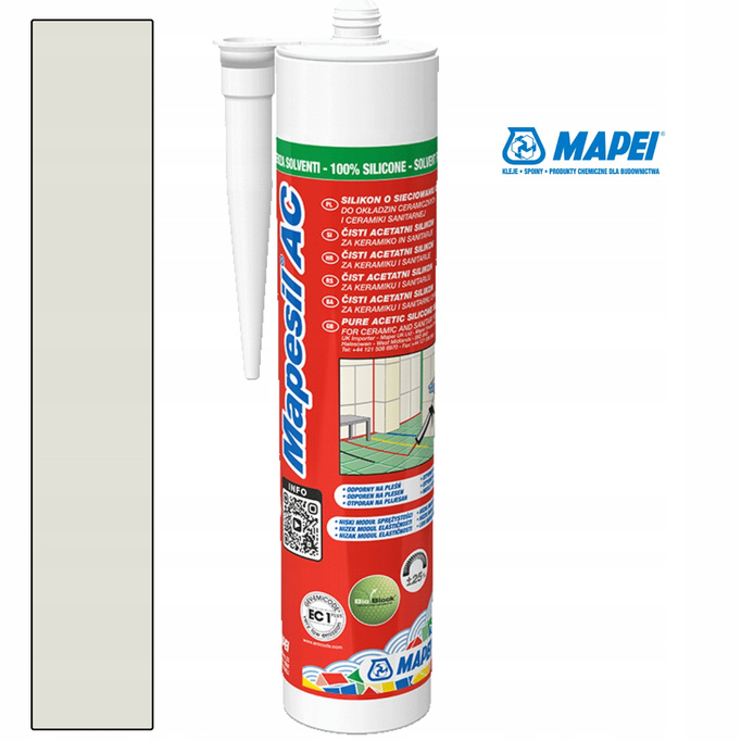 MAPEI Silikon Mapesil AC 115 Rzeczny szary 310ml