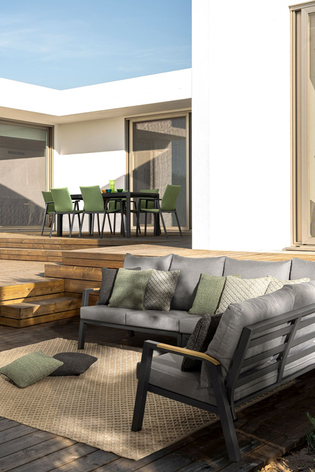 Poduszka outdoorowa dekoracyjna 45x45cm BOLZANO Dantey materiał szary