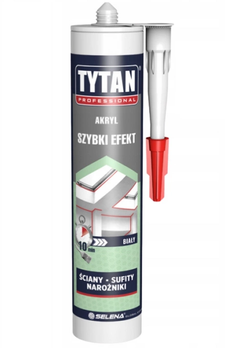 Titan Universal Acrylic Fast Effect - bílý malba po 10 minutách 280 ml