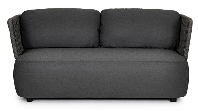 BOLZANO Sofa 2-osobowa ogrodowa Porto antracytowa  167 cm