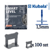 Kubala SMART LEVEL Klipsy 1,5mm do poziomowania płytek 100szt 1868