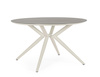 Stół ogrodowy Cristallo 130 cm BOLZANO aluminium beżowy