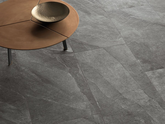 Płytka Italgraniti Shale Ash ścienno-podłogowa 60x120 9mm Imitacja kamienia szary