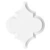 Dunin Arabesco White Tile Wall Lesk 13x15,8 10 mm 3d bílá
