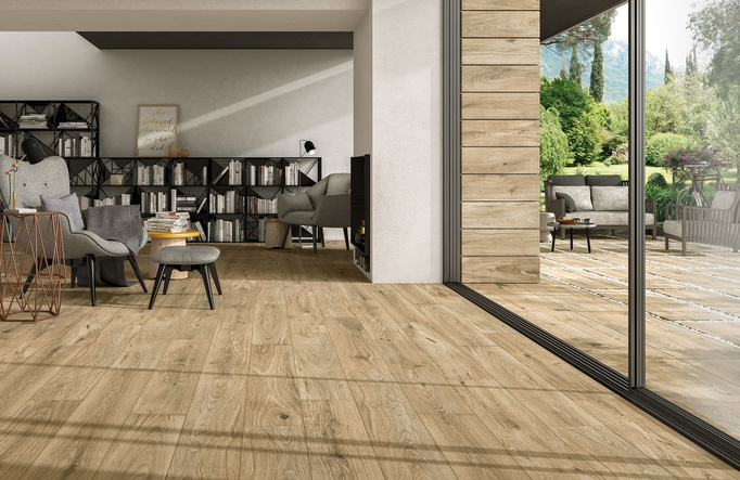 Płytka tarasowa 2cm Novabell Eiche Landhaus 40x120 drewnopodobna brązowy II gatunek