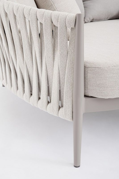 Łóżko ogrodowe BOLZANO Juno aluminium beż