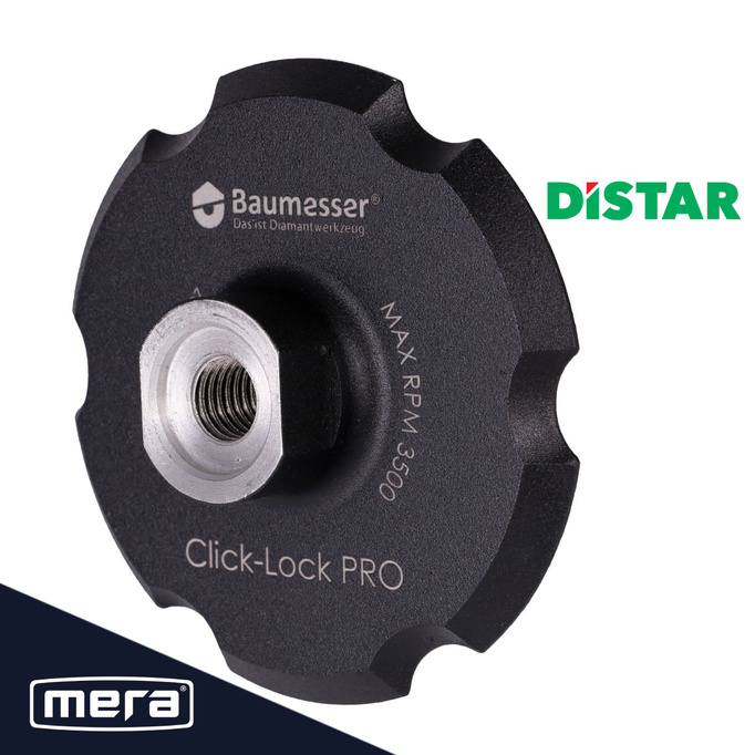 DISTAR MECHANIC uchwyt magnetyczny do padów szlifierskich 100mm M14 Click-Lock PRO