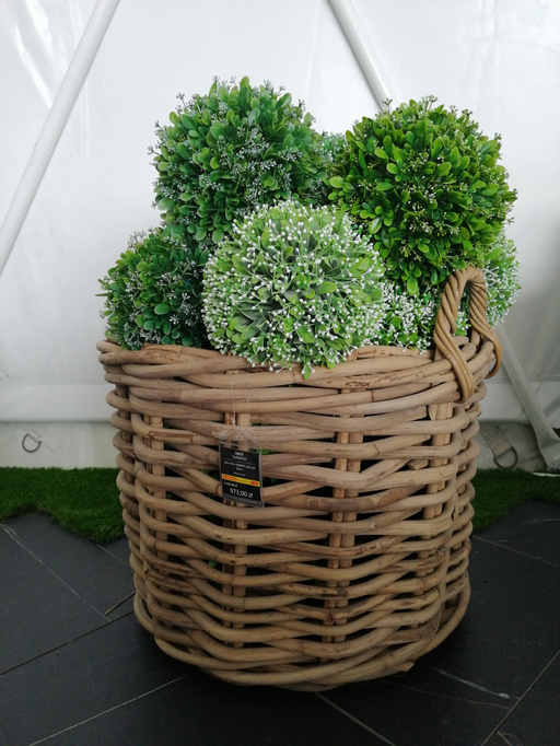Rennes Rattan Basket ⌀65cm x výška 55 cm přirozená