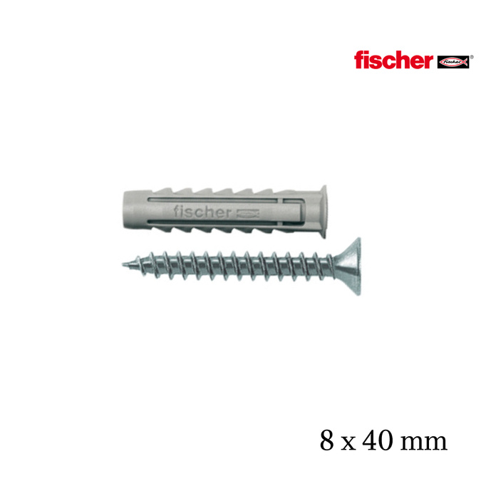 Dybel + šroub Fischer SX 8x40 S/10 50 ks.