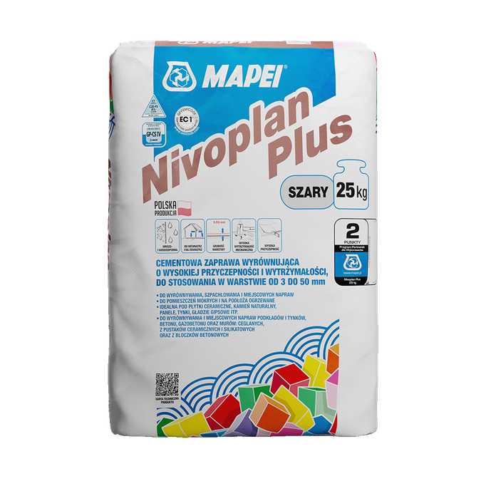 Nivoplan plus vyrovnávací mapa 3-30 mm mapa 25 kg