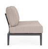Sofa ogrodowa BOLZANO Giacomo aluminium beż/antracyt