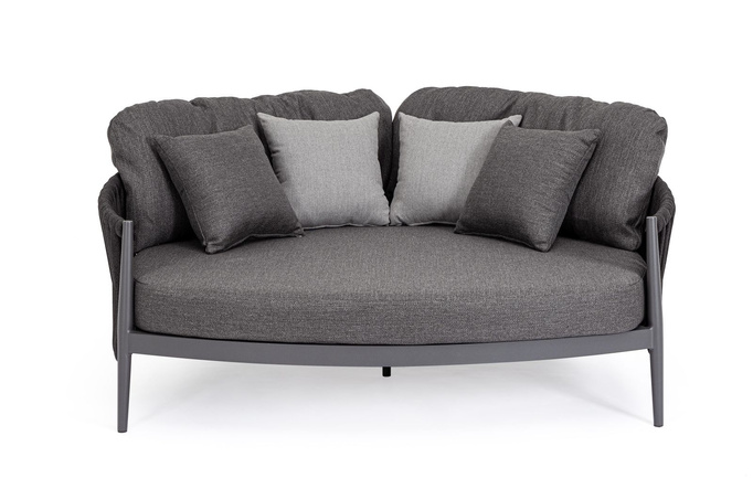 BOLZANO Sofa ogrodowa Juno aluminium antracyt