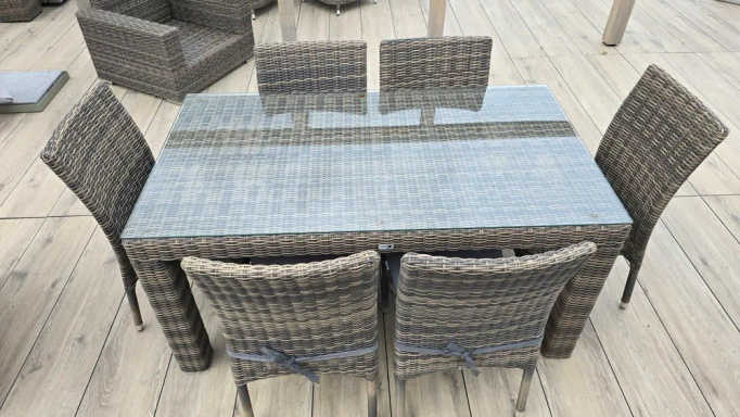 Stół Ogrodowy RAPALLO 160cm Royal Piaskowy EKSPOZYCJA