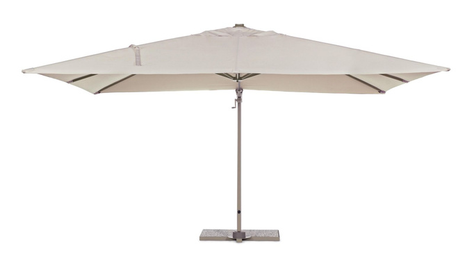 Parasol ogrodowy 300x400cm BOLZANO Santorino aluminium beżowy