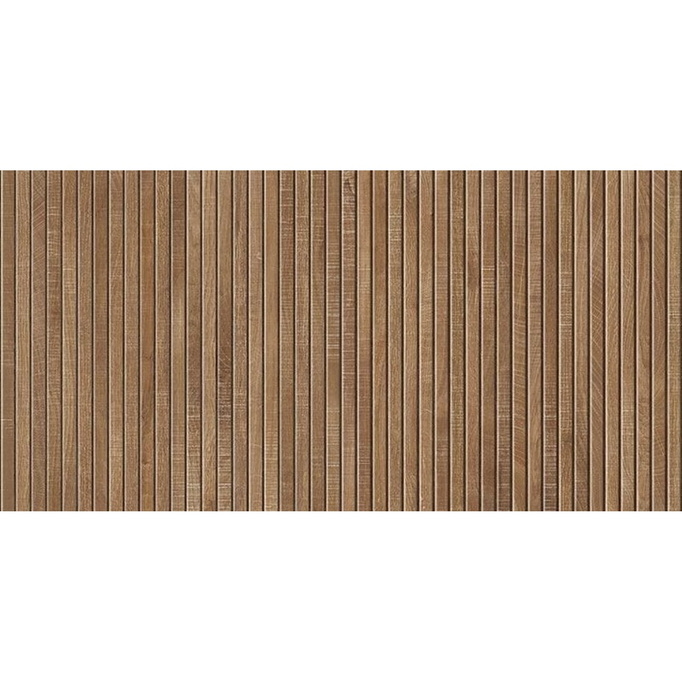 Płytka Ibero Artwood Ribbon Nut ścienno-podłogowa mat 60x120 drewnopodobna brązowy