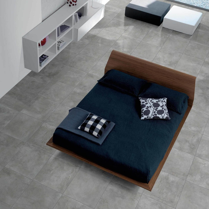 Dado Tile Emotion Gris Wall-Pogowa Mat 81x81 9,5 mm Imitace betonu šedá