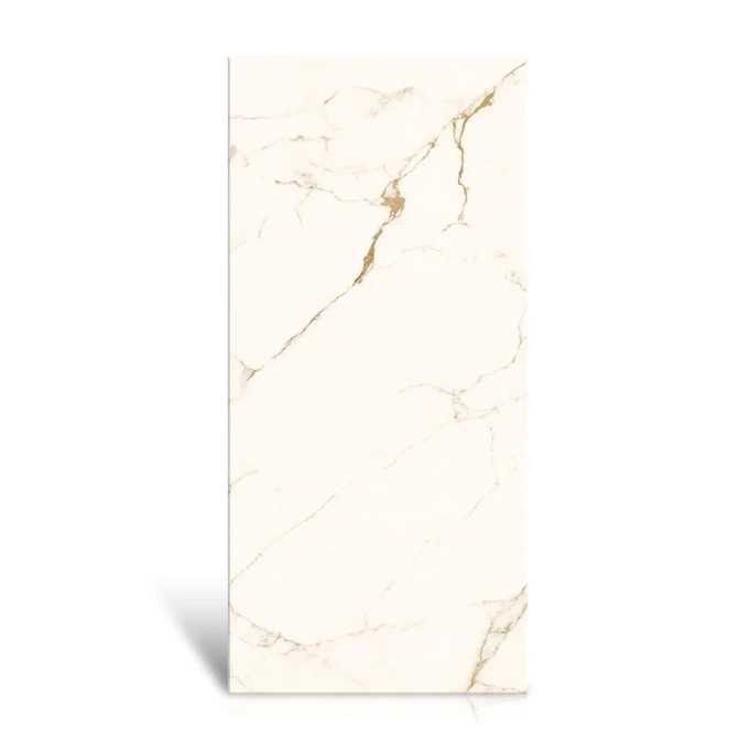 Płytka wielkoformatowa Lea Calacatta Oro Lev ścienno-połogowa mat 120x260 6 mm imitacja marmuru beżowy