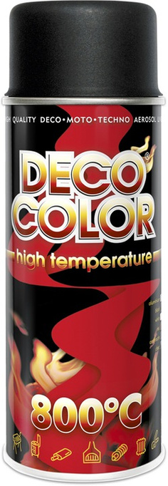 Spray Deco Color HIGH TEMPERATURE Czarny 400ml do 300°C