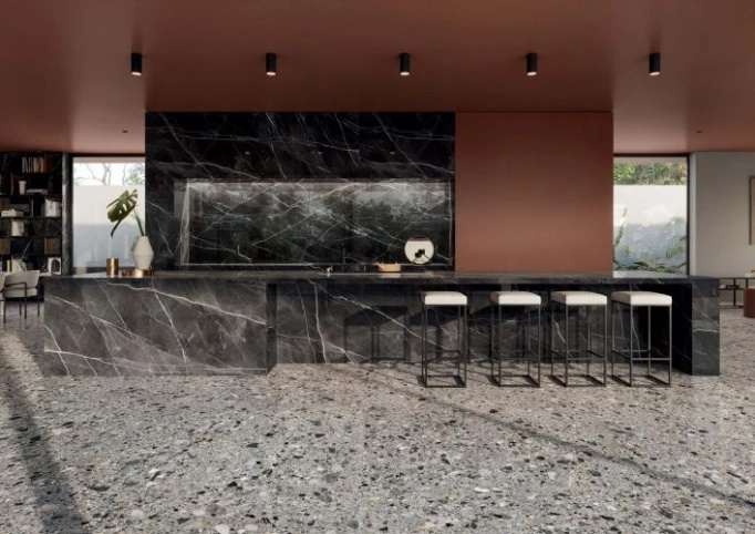 Płytka Italgraniti Charm Experience Calacatta Black ścienno-podłogowa połysk 60x120 imitacja marmuru czarny