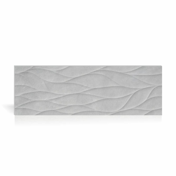 Płytka Saloni Intro Motion Gris ścienna mat 29,8x89,8 3D szary