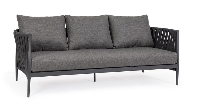 BOLZANO Sofa ogrodowa Juno aluminium antracyt